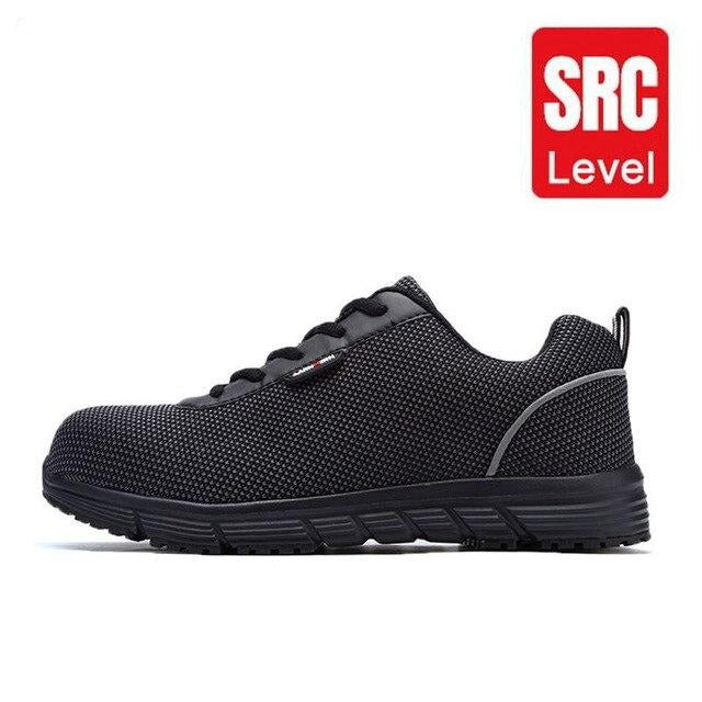 Men Steel Toe Safety Shoes For Men Lightweight Breathable Work Shoes Men's Security Footwear Protective Sneaker-2